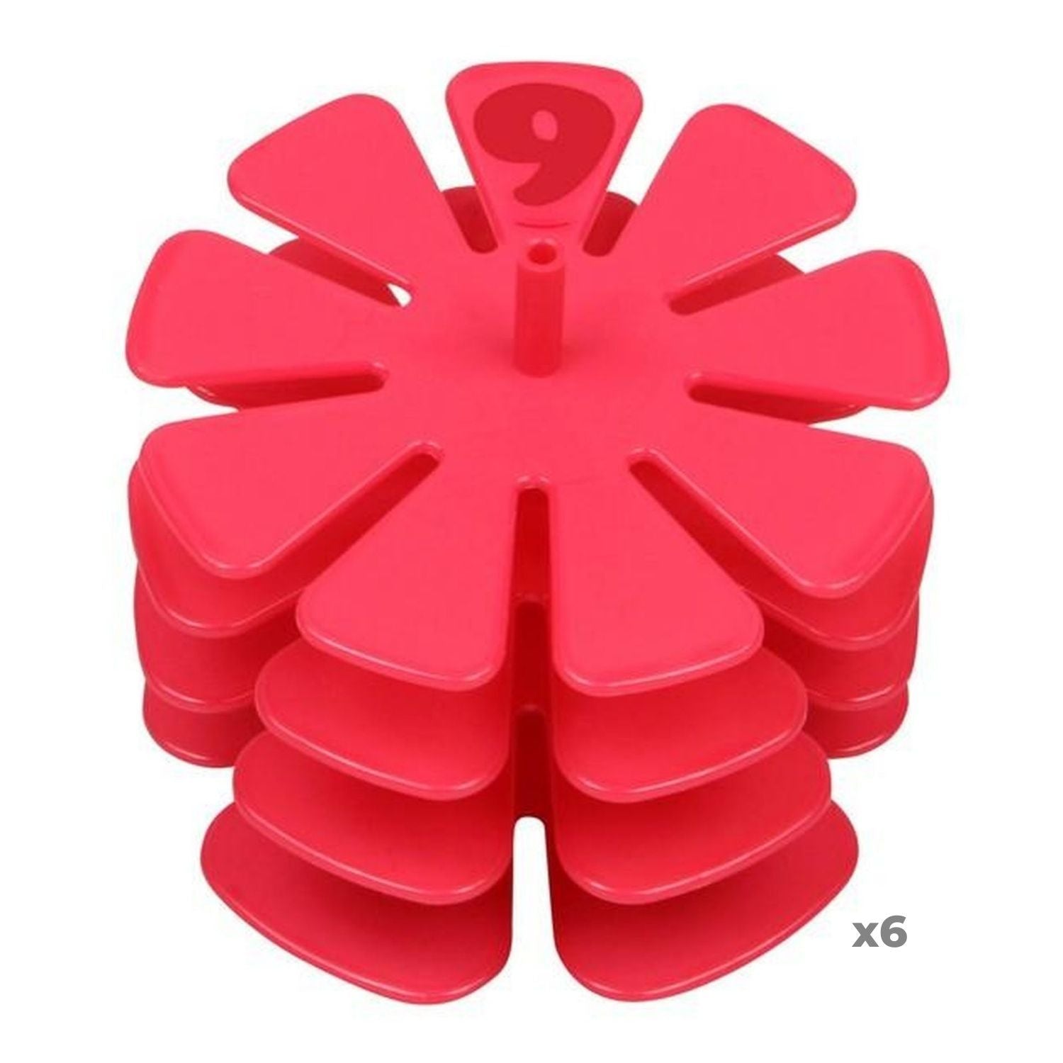 6 kits de 4 marque-parts de gâteaux 5, 6, 7 et 9 parts Chevalier diffusion - Mathon