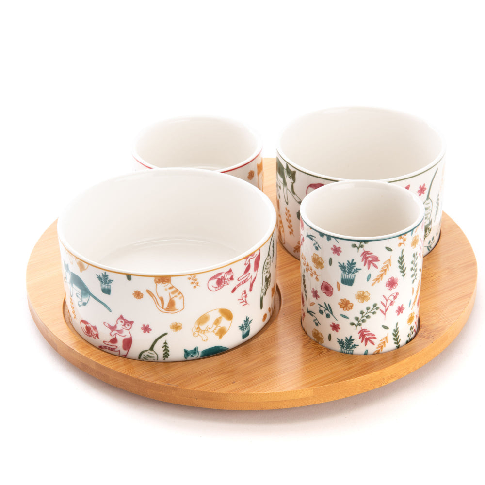 Service apéritif tournant et ses 4 bols Marius Amadeus - Mathon - 2