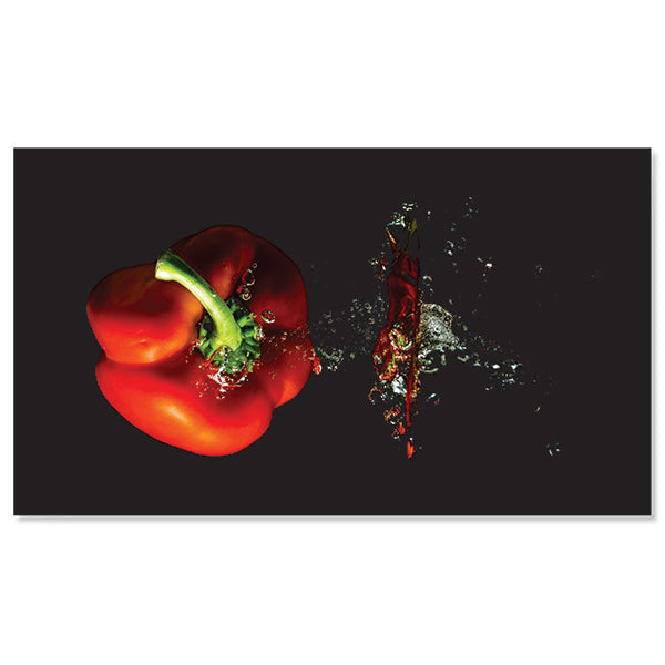 Planche à découper verre trempé Poivron 52 cm Pradel Excellence - Mathon - 2