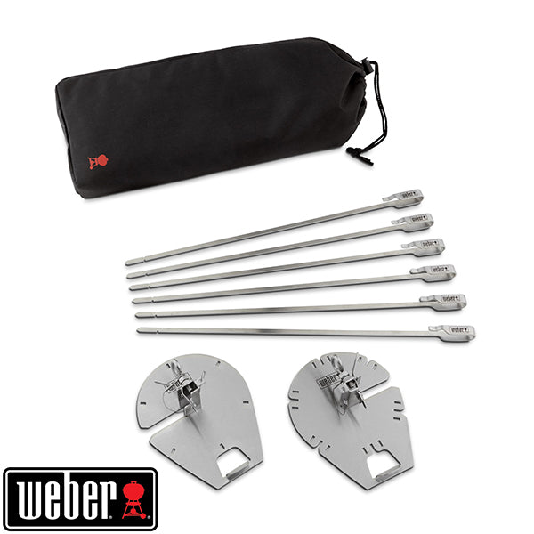 Set de 6 brochettes avec supports pour rôtissoire Crafted Weber - Mathon - 2
