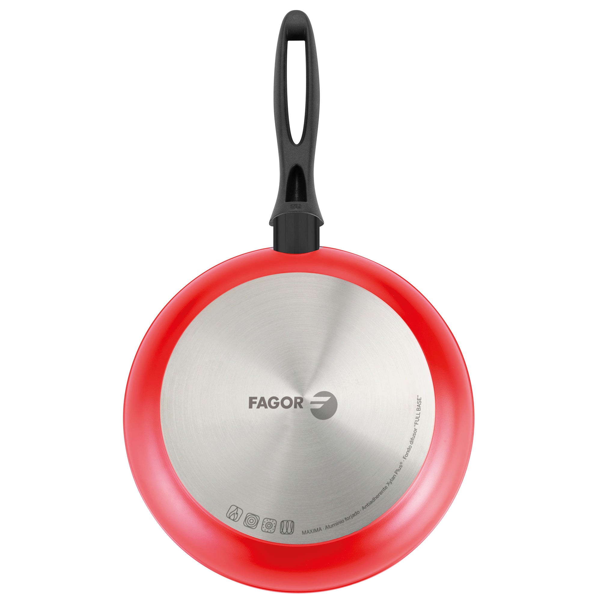 Batterie de Cuisine à Induction 8 Pièces Aluminium Forgé Antiadhésif sans PFOA  Rouge Maxima - Mathon - 7