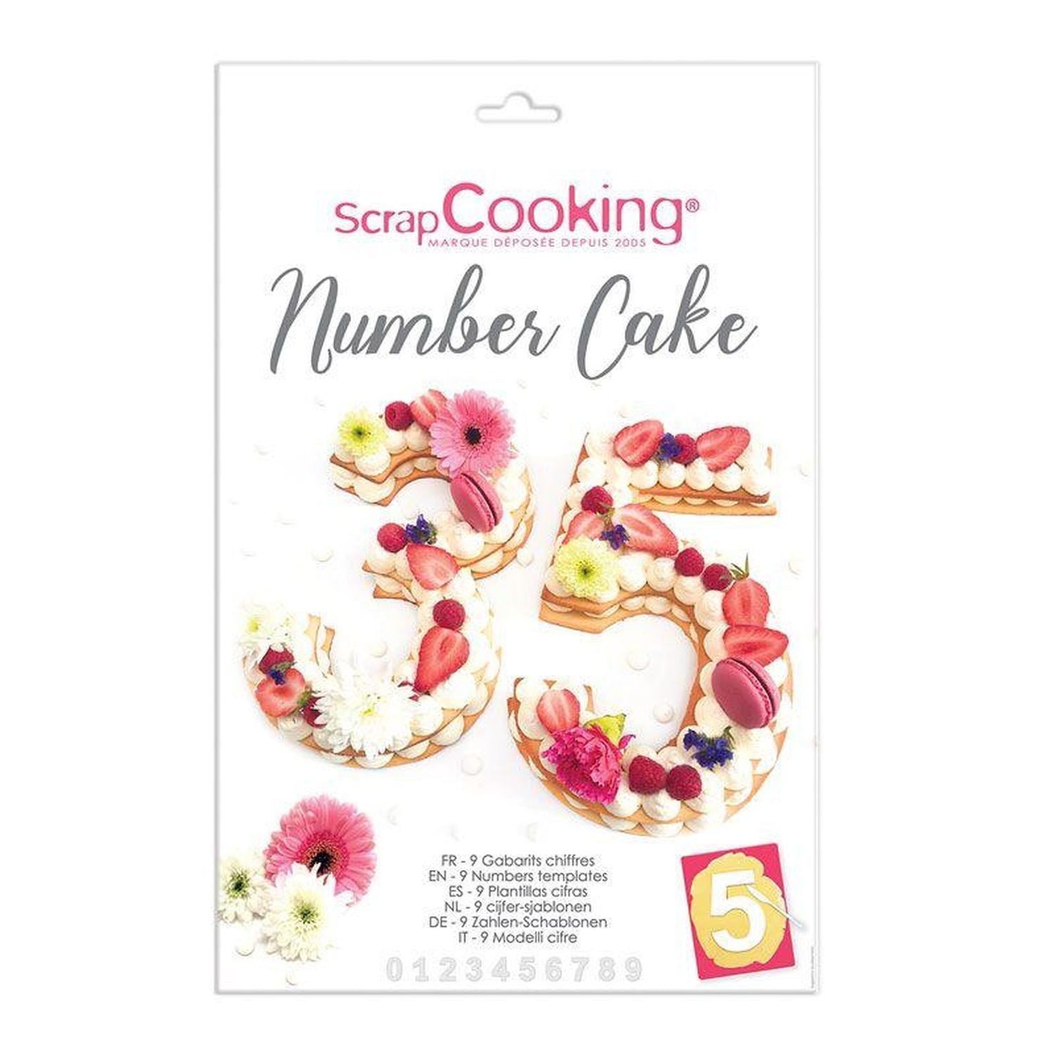 2 coffrets Number cake Scrapcooking - Mathon