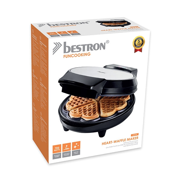 Gaufrier petits cœurs AWM700S 700 W Bestron - Mathon - 6