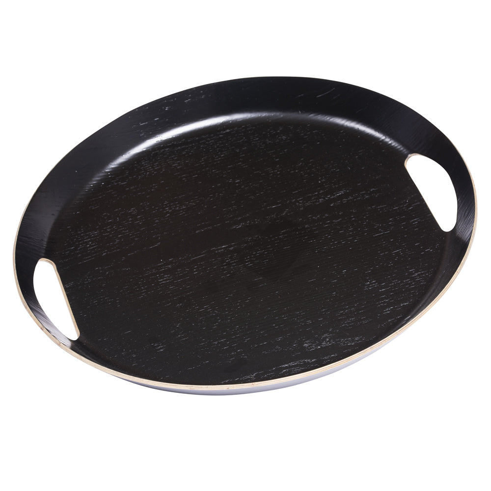 Plateau ovale 46x41 cm noir Table passion - Mathon - 2