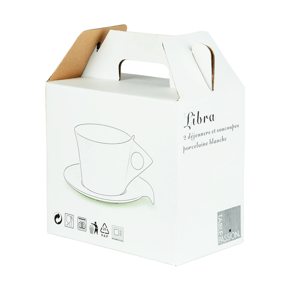 Coffret de 2 petits déjeuners Libra 30 cl Table passion - Mathon - 3