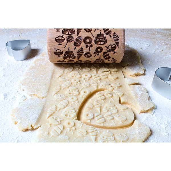 Mini rouleau en bois de décoration Noël Patisse - Mathon - 3