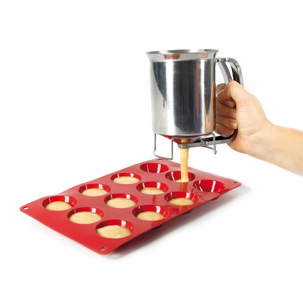 Entonnoir à piston 10 x 15 cm acier inoxydable Baumalu - Mathon - 2