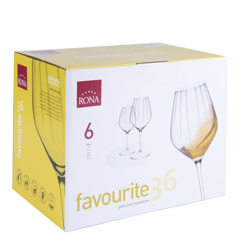 Verre à vin Favourite Optic 36 cl (lot de 6) Rona - Mathon - 3