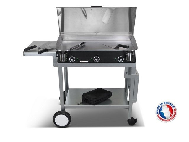 Pack plancha électrique  Lux 830 Carbon - Chariot Monceau Planchaelec - Mathon - 2