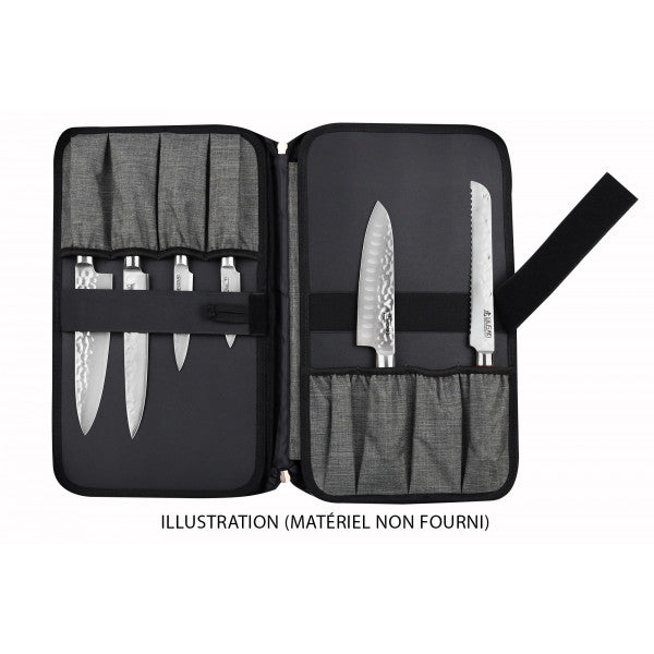 Mallette Wusaki vide pour couteaux 21 places en polyester Wusaki - Mathon - 3