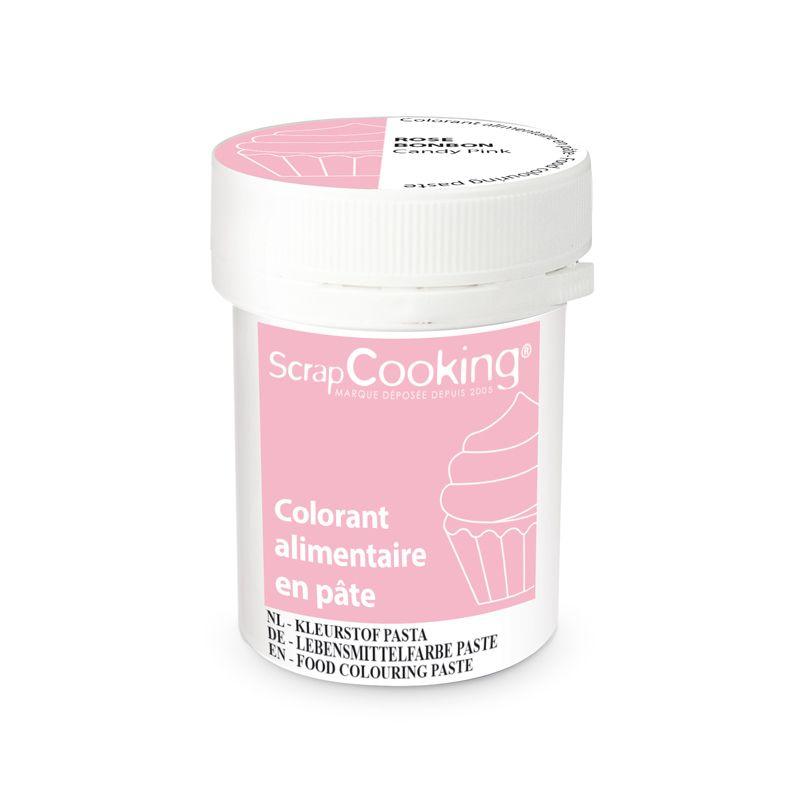 Colorant alimentaire en pâte 20 g - Rose bonbon Scrapcooking - Mathon