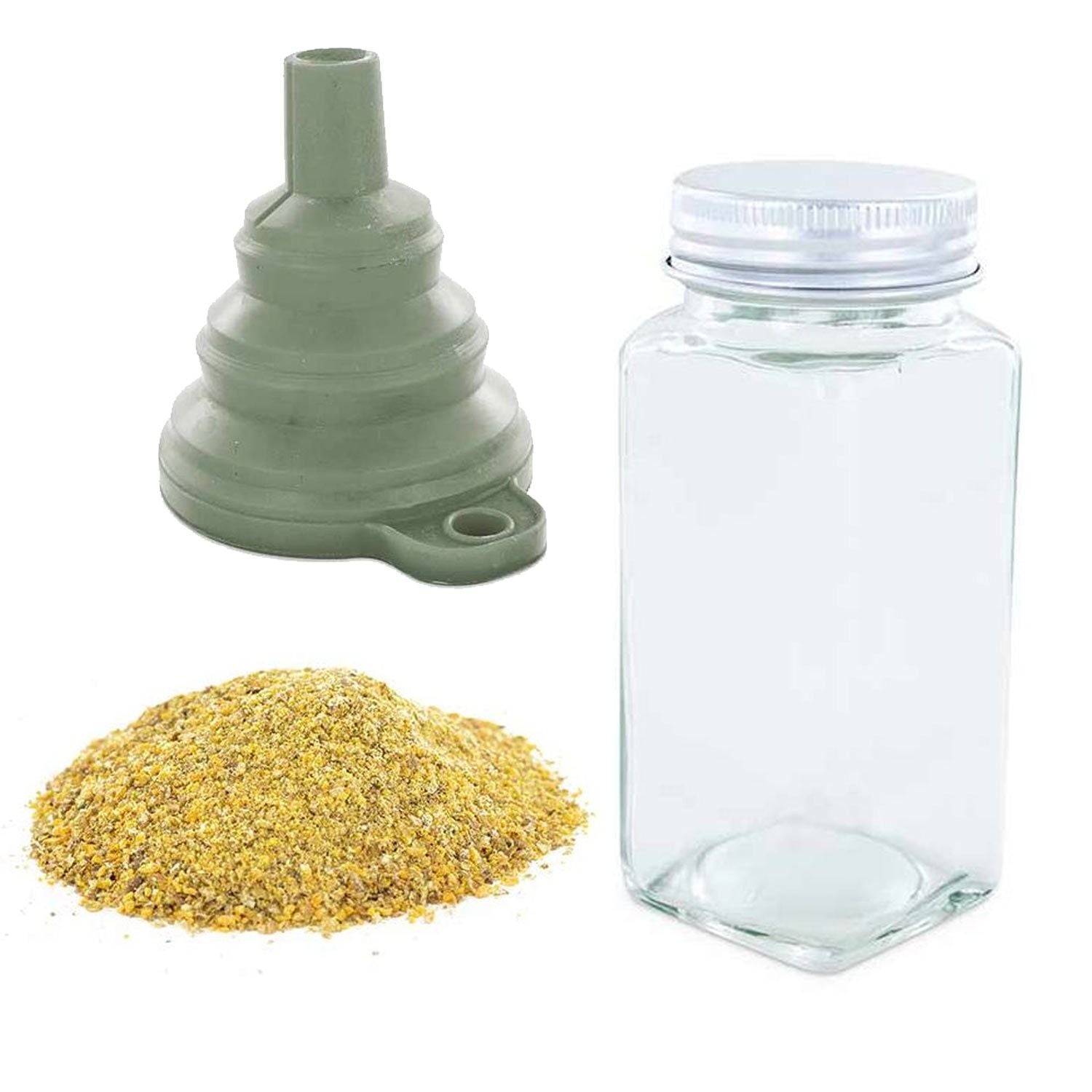 Flacon à épices poudreur + entonnoir + fenugrec moulu 35 g Aromandise - Mathon