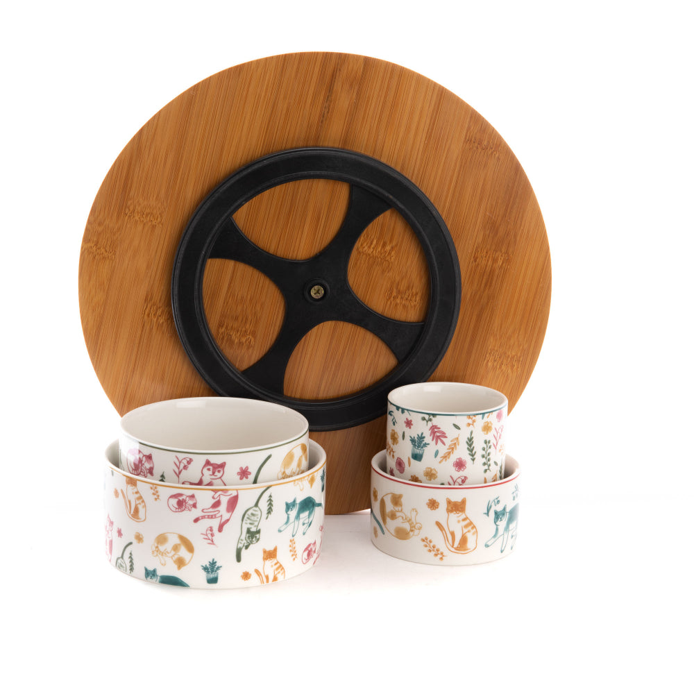 Service apéritif tournant et ses 4 bols Marius Amadeus - Mathon - 4