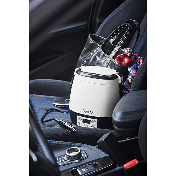 Lunch box électrique programmable 1,5 L 300 W blanc et noir Simeo - Mathon - 5