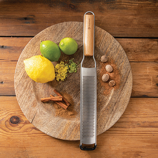 Râpe zesteur grains fins manche hêtre Mathon - Mathon - 2