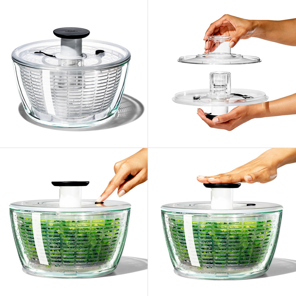 Essoreuse à salade en verre 26 cm OXO - Mathon - 2