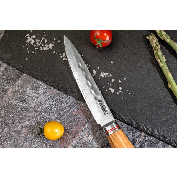 Couteau utile damas 10Cr Wusaki 12cm Wusaki - Mathon - 2