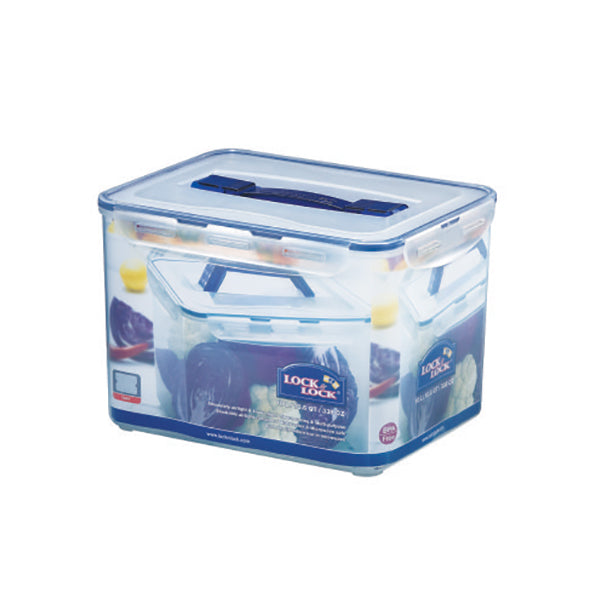 Boîte rectangulaire avec poignée 10 L Lock and Lock - Mathon