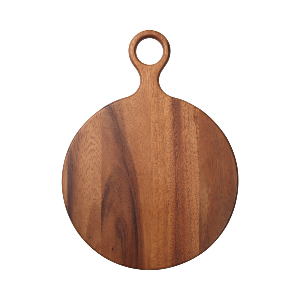 Planche à découper ronde 33 cm en acacia T&G Woodware - Mathon - 1