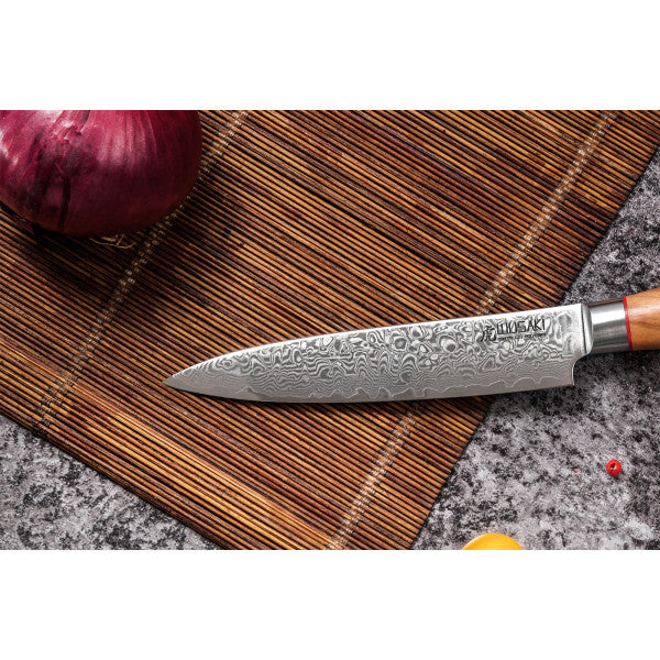 Couteau modèle universel Wusaki Fujiko 12cm manche en olivier Wusaki - Mathon - 3