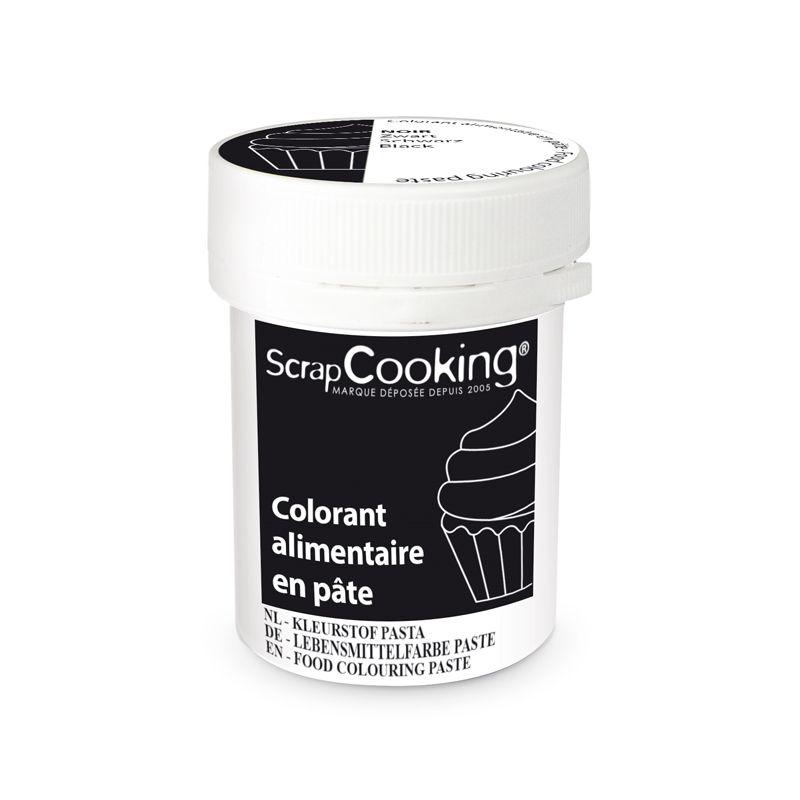 Colorant alimentaire en pâte 20 g - Noir Scrapcooking - Mathon