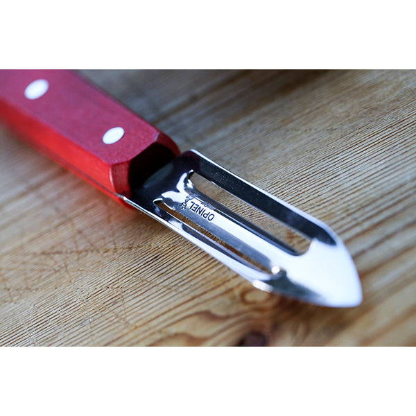 Eplucheur microdenté lame inox 6 cm coloris rouge Opinel - Mathon - 4