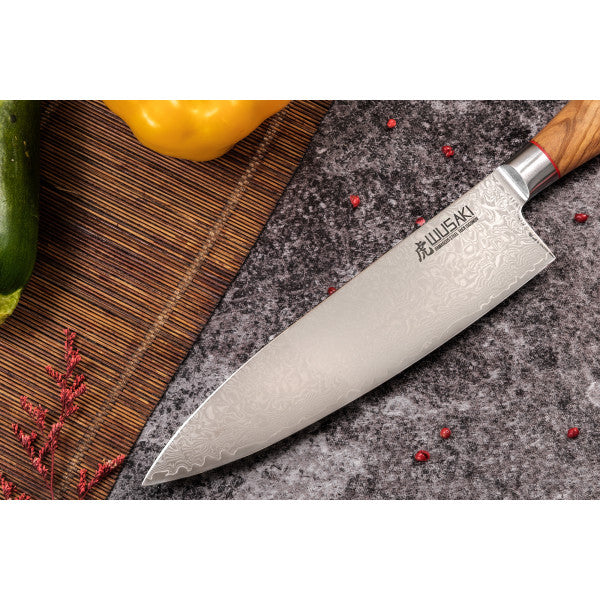 Coffret Wusaki 2 couteaux chef + office Fujiko manche olivier Wusaki - Mathon - 4