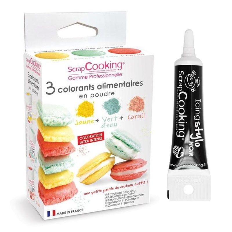 3 colorants alimentaires vert d