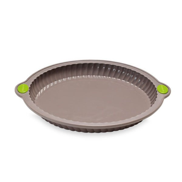 Rigiflex Moule à tarte cannelée en silicone structure acier 26 cm Mathon - Mathon - 2