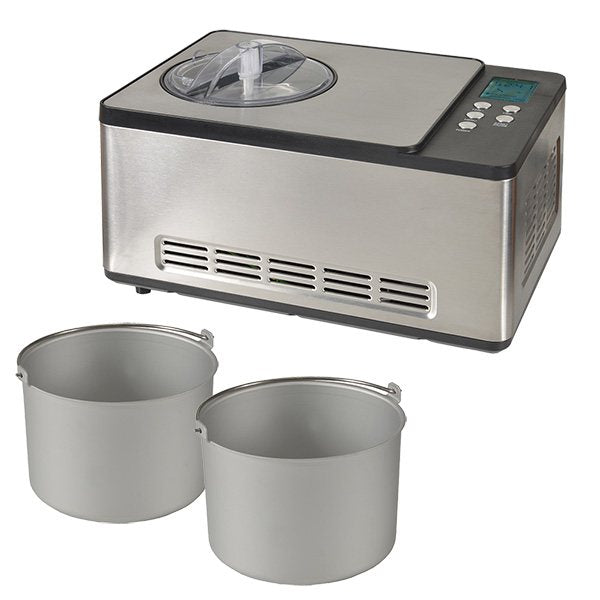 Turbine à glace PRO 2 cuves x 1,65 L ICE-1530 PRO Kitchen Chef Professional - Mathon - 1