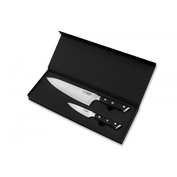 Coffret 2 couteaux de cuisine Fukito Ebène X50 Fukito - Mathon - 1