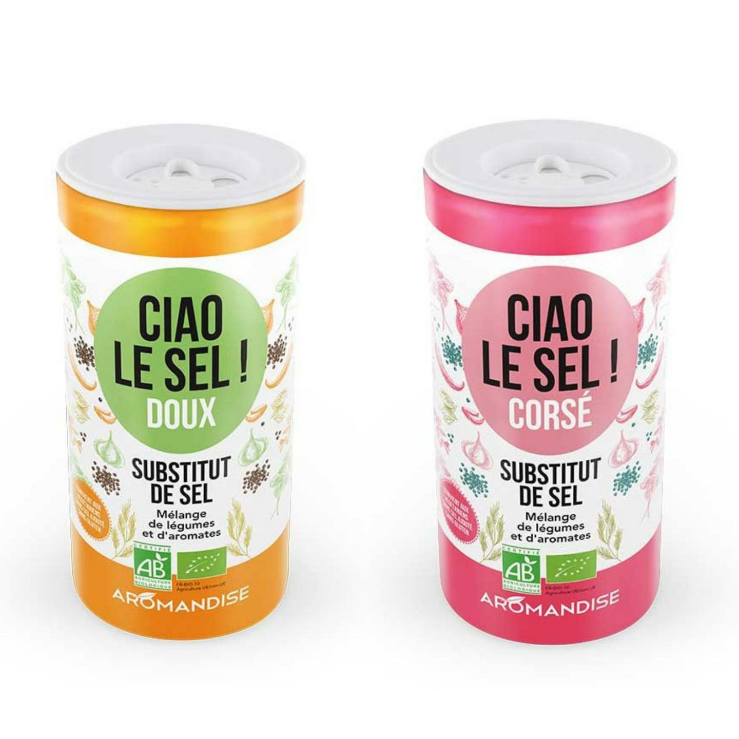 Duo de susbtituts de sel : Doux et Corsé Aromandise - Mathon
