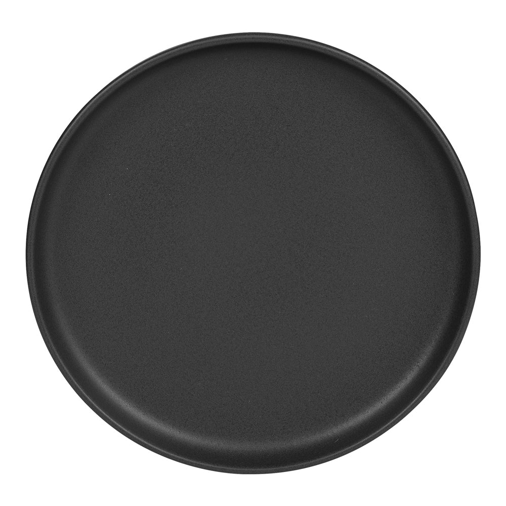 Assiette à dessert Uno noir 22 cm (lot de 6) Table passion - Mathon - 1