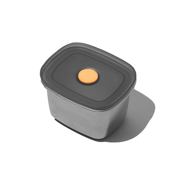 Boîte en inox rectangulaire 450 ml compatible micro-ondes Yoko Design - Mathon - 1