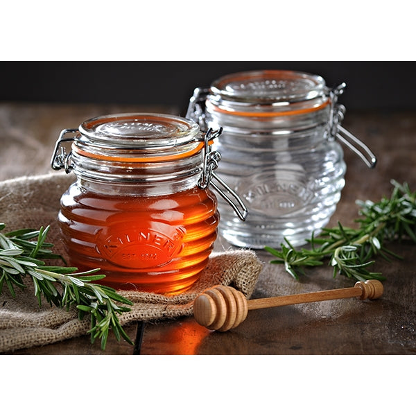 Bocal conservation à miel avec cuillère 400 ml Kilner - Mathon - 3