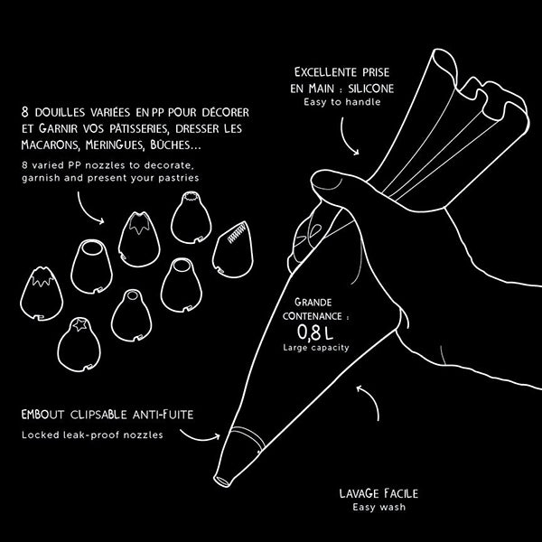 Poche à douille access 35 cm Terraillon - Mathon - 3