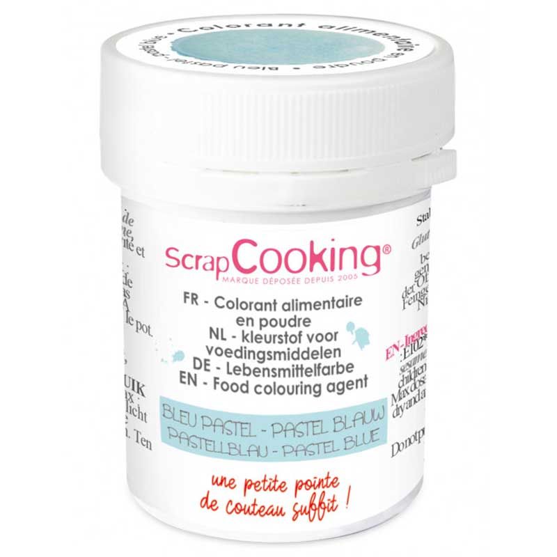 Colorant alimentaire Bleu Pastel 5 g Scrapcooking - Mathon