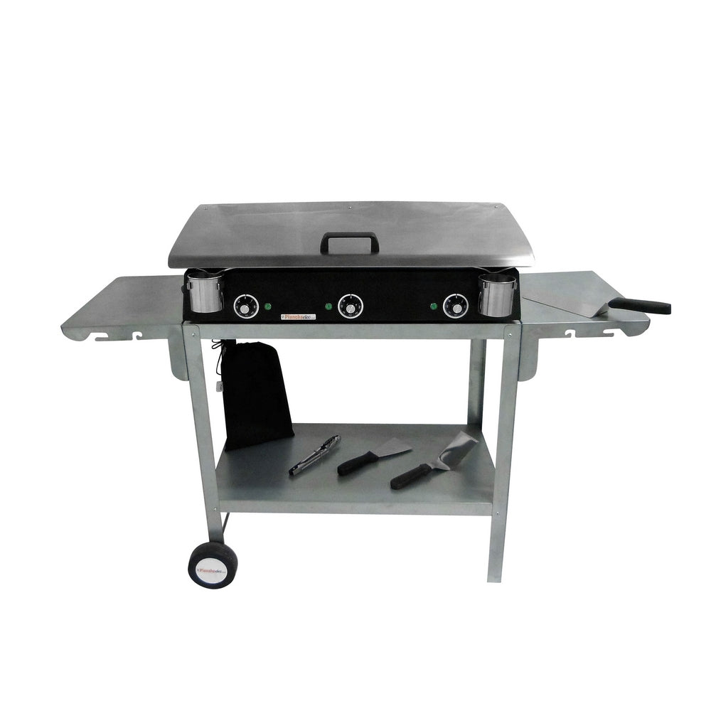 Pack plancha électrique  Lux 830 Carbon - Chariot Odéon 831 Planchaelec - Mathon - 2