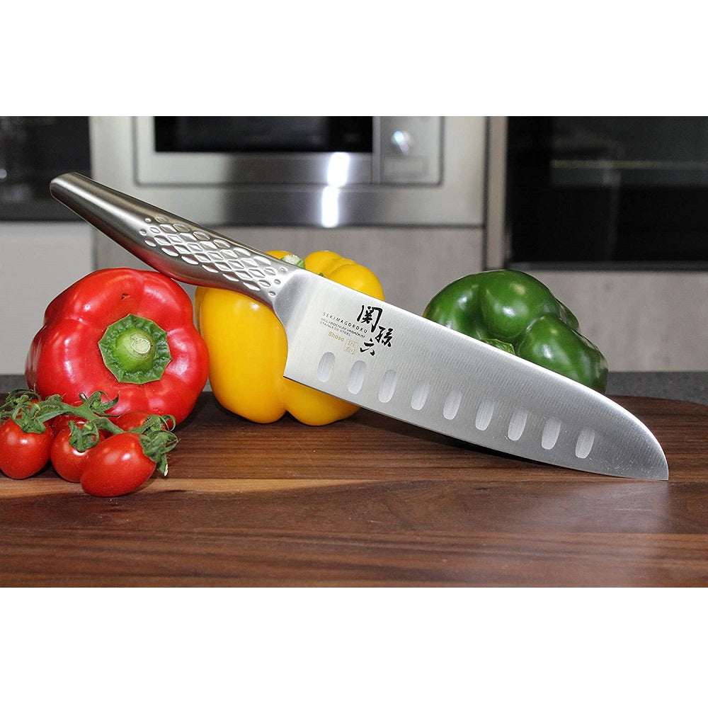 Couteau santoku alvéolé Shoso 16.5cm Kai - Mathon - 2