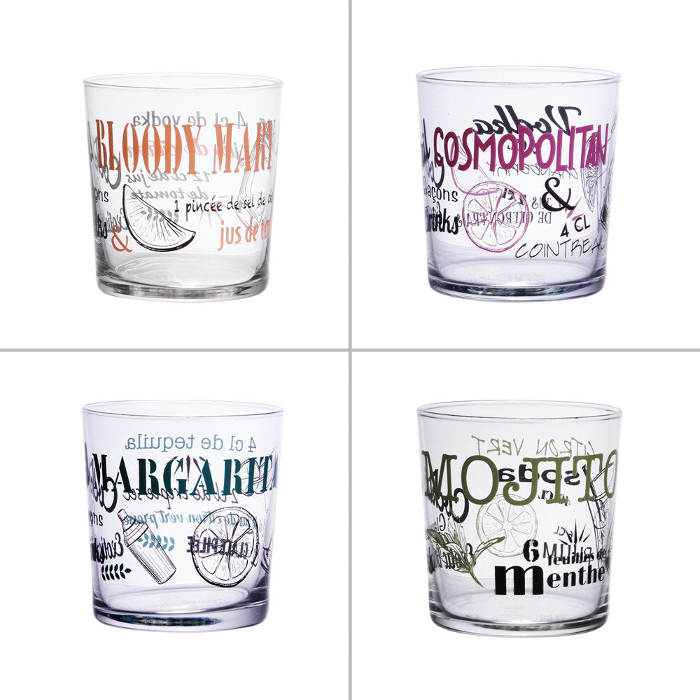 Boîte de 4 verres à cocktail 34,5 cl Trend