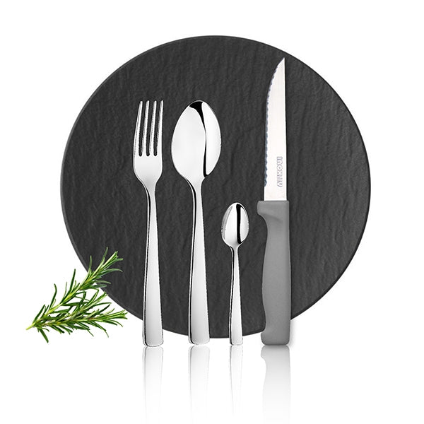 Ménagère 24 pièces avec couteaux steak Inoxriv - Mathon - 3