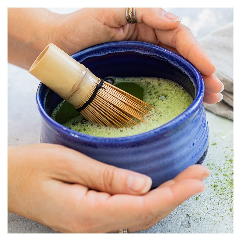 Bol de cérémonie thé Matcha - Bleu Aromandise - Mathon