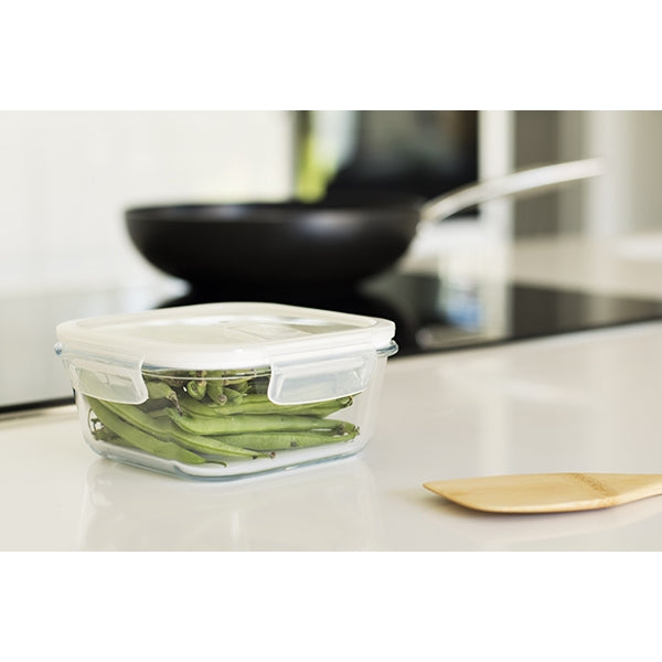 Plat carré en verre 800ml Pebbly - Mathon - 4