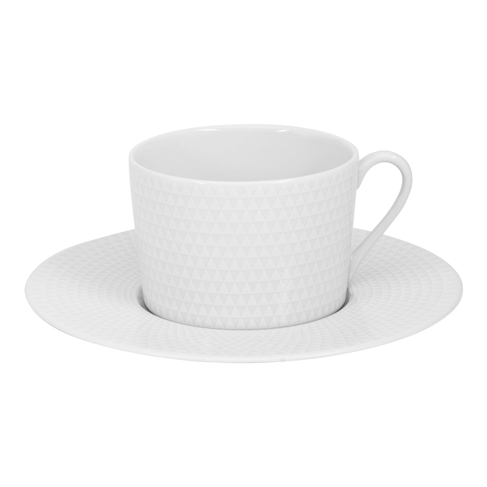 Tasse à thé et sa sous-tasse Nymphea 22 cl (lot de 6) Table passion - Mathon