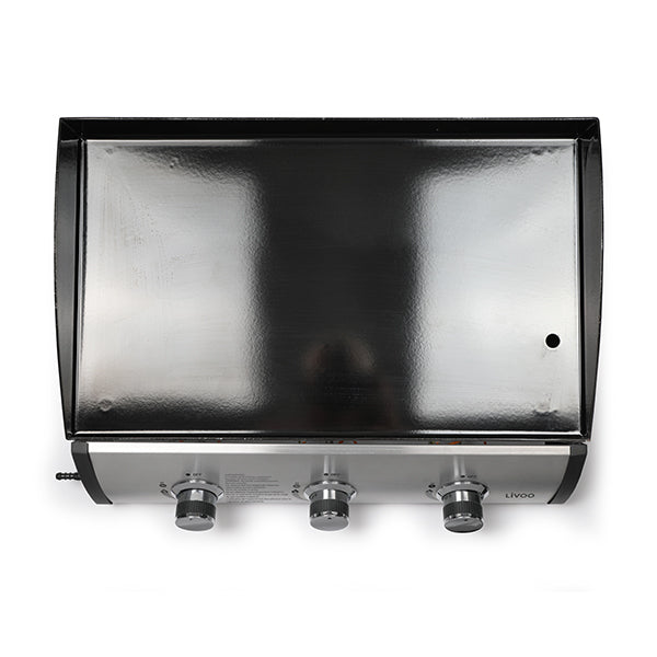 Plancha 3 brûleurs à gaz Livoo - Mathon - 2