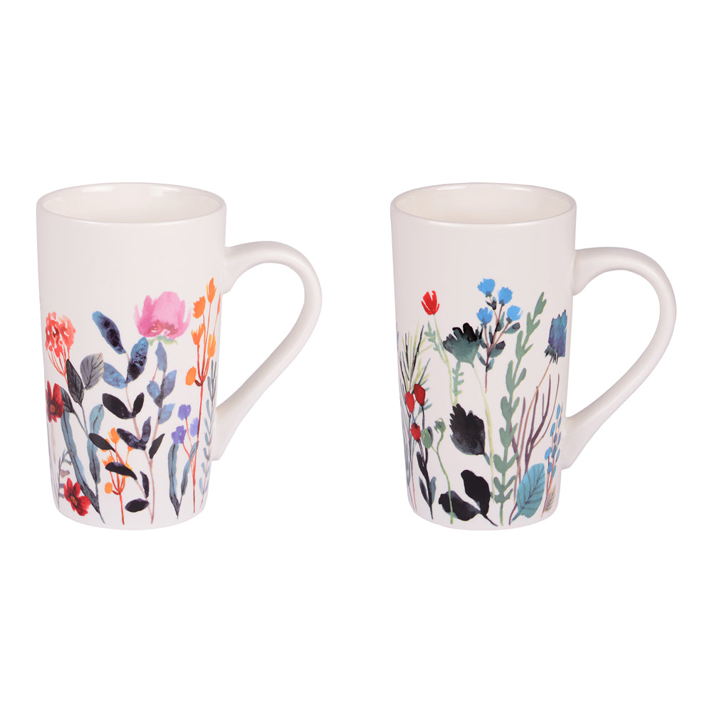 Coffret de 2 mugs Flor 50 cl Table passion - Mathon - 1