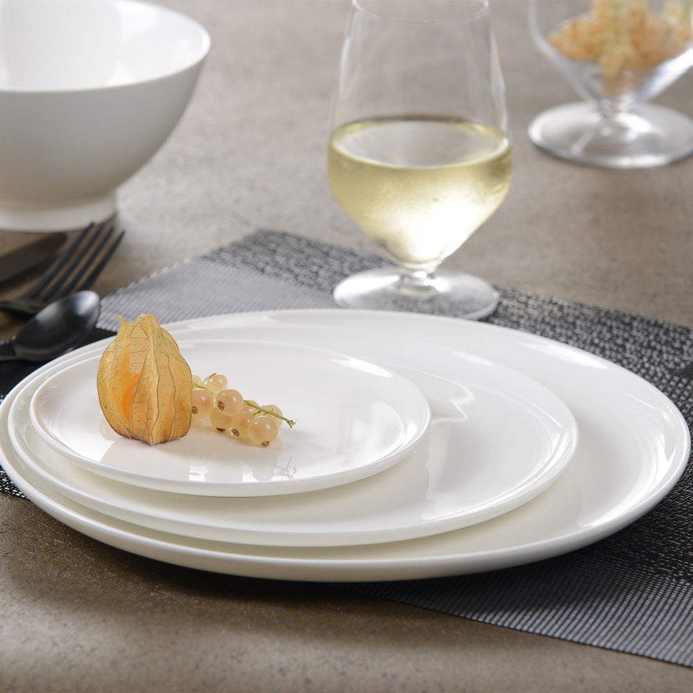 Assiette à dessert Séléna 21,5 cm blanc (lot de 6) Table passion - Mathon - 2