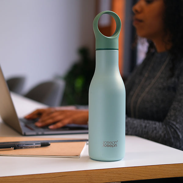Bouteille isotherme isolée sous vide Loop 500 ml vert mat Joseph Joseph - Mathon - 5