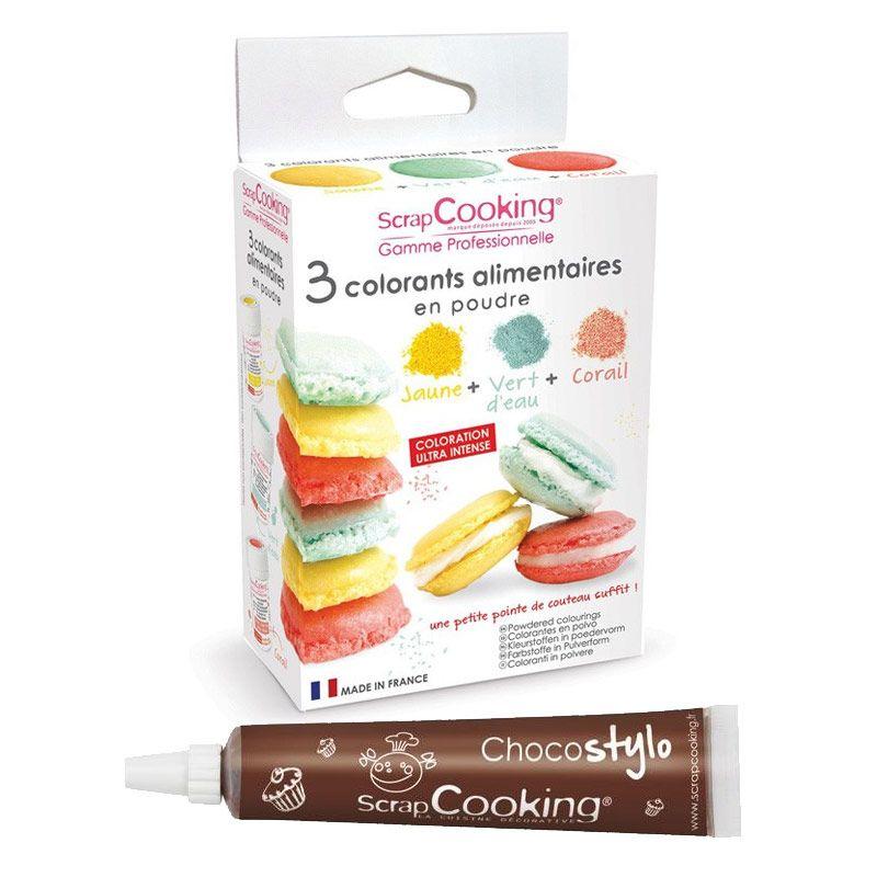 3 colorants alimentaires vert d