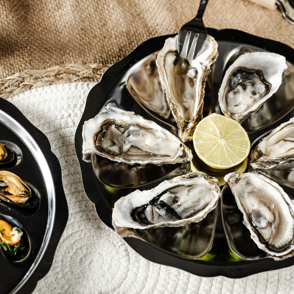 Assiette à huîtres inox Roger Orfèvre - Mathon - 2